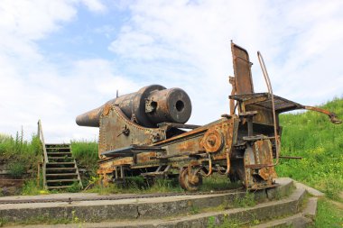 Eski Suomenlinna deniz kalede savaş topu
