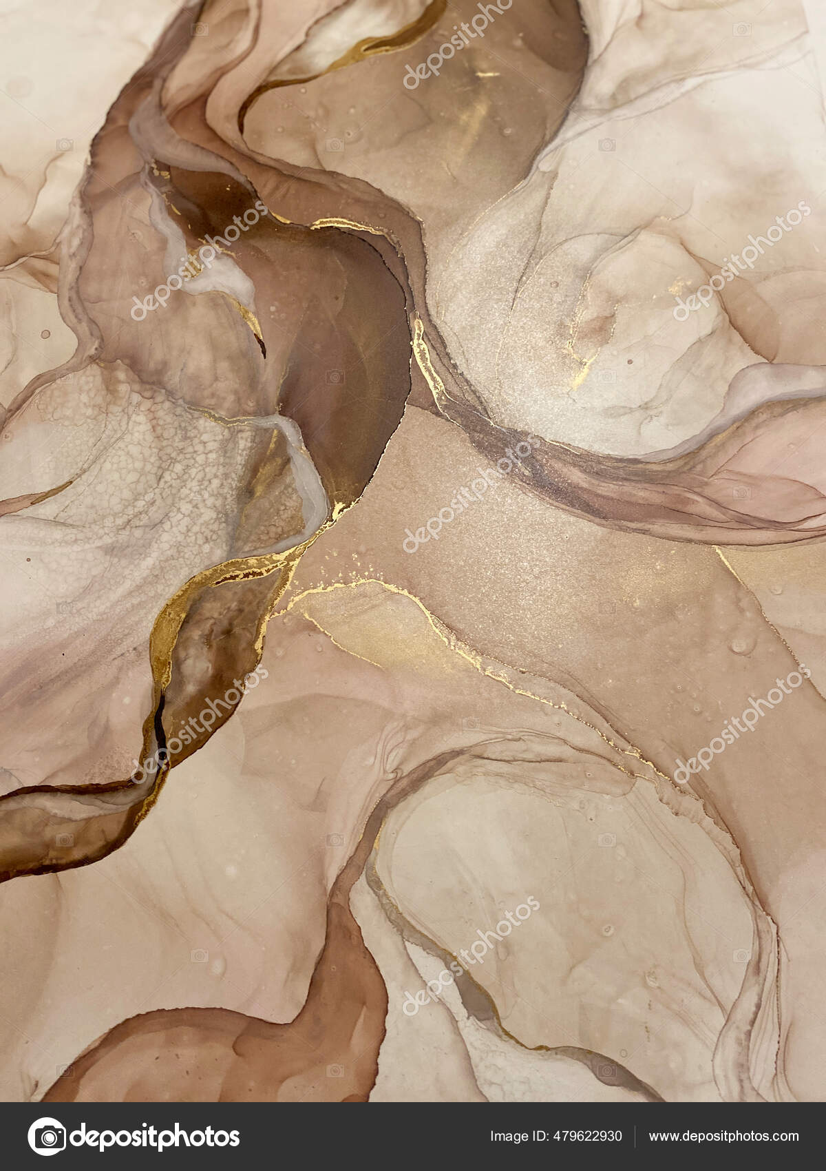 Abstrakter Beige Brauner Hintergrund Mit Gold Schöne Flecken Und Flecken –  Stockfoto © luvricon #479622930, image size:1200x1700