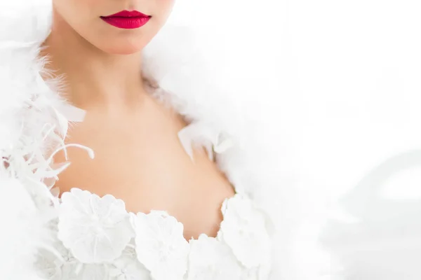 Half portrait of beautiful bride — Stock Photo, Image