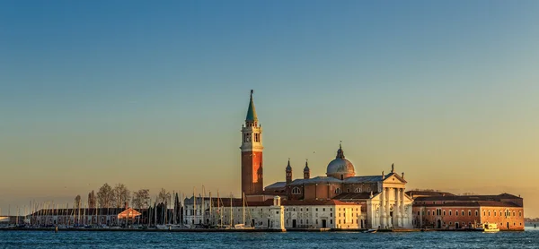 Uitzicht op het eiland San Giorgio, Venetië, Italië Rechtenvrije Stockafbeeldingen