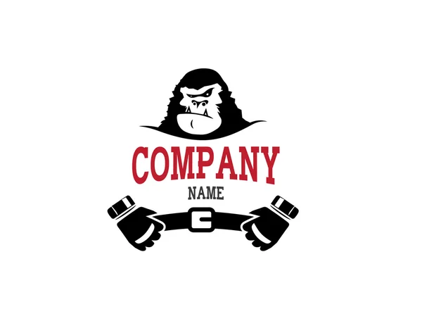 Logo goril dövüş Mma logo düz