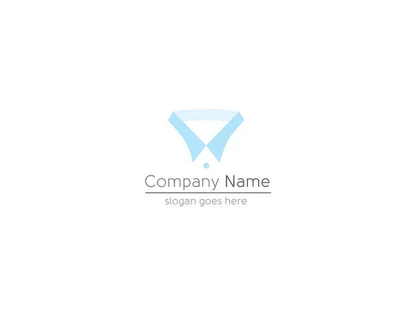Logotipo da gola plana — Vetor de Stock
