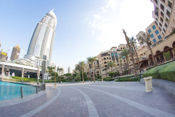 Dubai, 25 Kasım 2015: Palm havuzu gökdelen içinde Dubai