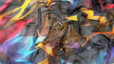 Hint deseninin soyut bir resmi çeşitli renkler zihninizi üzgün olduğunuzda daha parlak yapar..