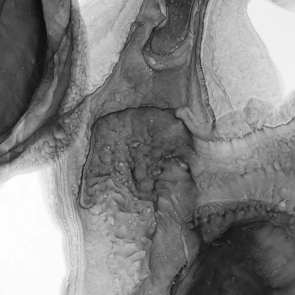 Egy Kép Fekete Háttérrel Alkohol Tinta Modern Absztrakt Festészet Modern — Stock Fotó