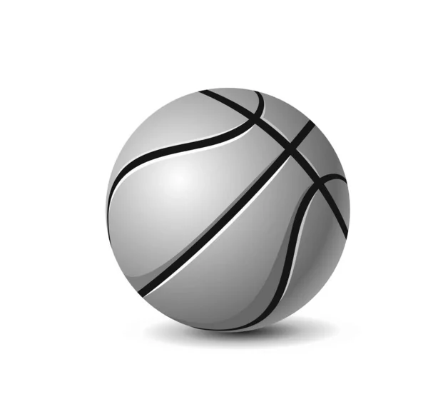 EPS10 vektöründe beyaz zemin üzerinde basketbol topu