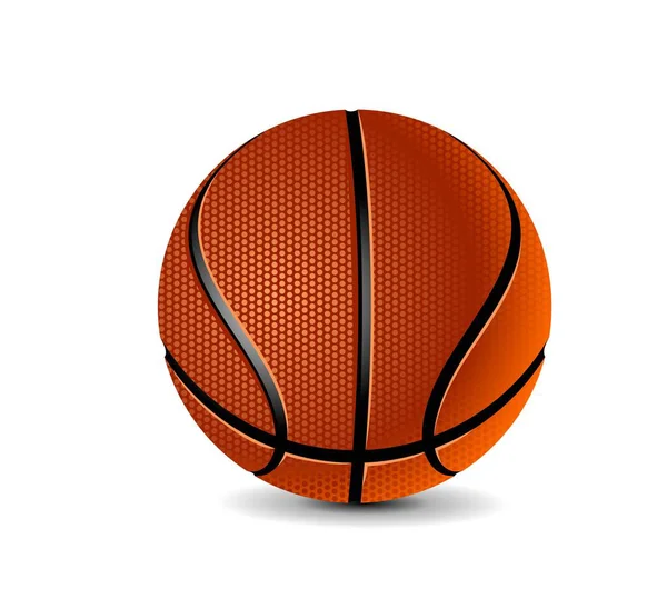 Beyaz zemin üzerinde basketbol 3D vektör EPS10