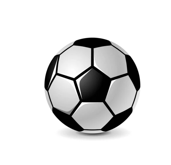 EPS10 vektöründe beyaz zemin üzerine futbol topu