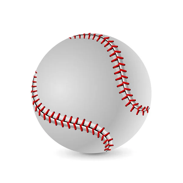 Baseball Ball White Background Vector Eps10 — Stock Vector