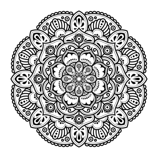 Beyaz arkaplan EPS8 üzerinde vektör mandala