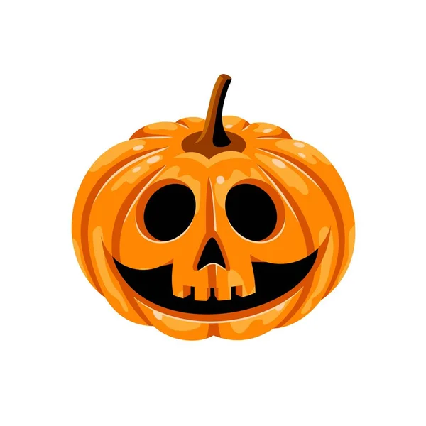 Calabaza Halloween Sobre Fondo Blanco Vector Eps8 — Vector de stock