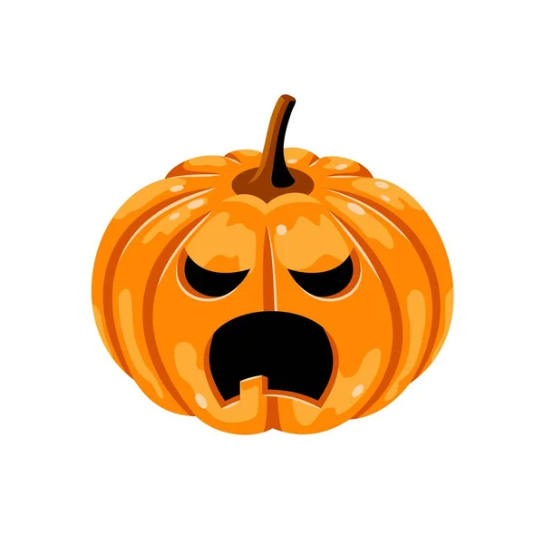 Calabaza Halloween Sobre Fondo Blanco Vector Eps8 — Vector de stock