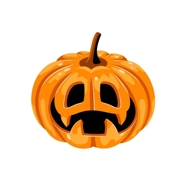 Calabaza Halloween Sobre Fondo Blanco Vector Eps8 — Vector de stock