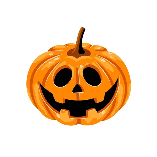 Calabaza Halloween Sobre Fondo Blanco Vector Eps8 — Vector de stock