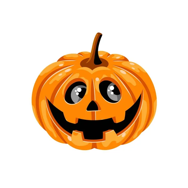 Calabaza Halloween Sobre Fondo Blanco Vector Eps8 — Vector de stock