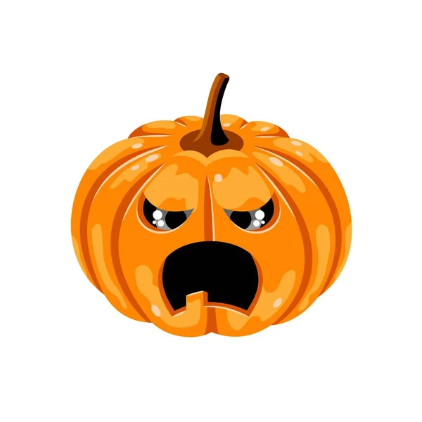 Calabaza Halloween Sobre Fondo Blanco Vector Eps8 — Vector de stock