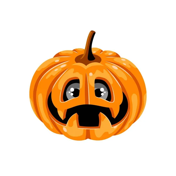 Calabaza Halloween Sobre Fondo Blanco Vector Eps8 — Vector de stock