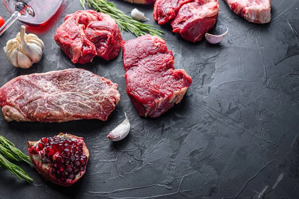 Cortes Alternativos Carne Res Con Cuchilla Superior Rollo Mandril Filete —  Fotos de Stock
