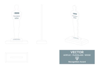 Oscar Heykeli Vektör Şablonu, Sinema Ödülü Ayırma Ödülü, Film Tanıma Ödülü