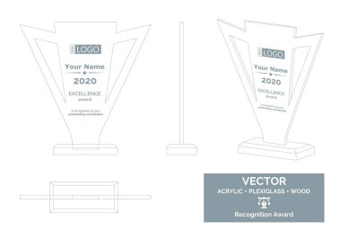 Soyut Ödül Vektör Şablonu, İş Ödülü Ayırma Ödülü, Çalışanların Tanınması Ödülü