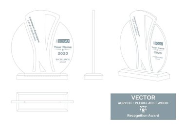 Soyut Ödül Vektör Şablonu, İş Ödülü Ayırma Ödülü, Çalışanların Tanınması Ödülü
