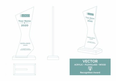 Soyut Ödül Vektör Şablonu, İş Ödülü Ayırma Ödülü, Çalışanların Tanınması Ödülü
