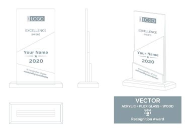 Soyut Ödül Vektör Şablonu, İş Ödülü Ayırma Ödülü, Çalışanların Tanınması Ödülü