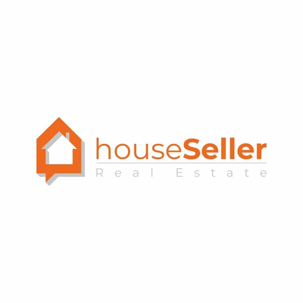 Design Vorlage Für Immobilien Logos Hausverkäufer Logo Residence Logo Bau — Stockvektor