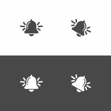 Çan simgeleri. Bilgilendirme çanları sembolleri. Mesaj çanları. Alarm işareti. Uyarı simgesi.