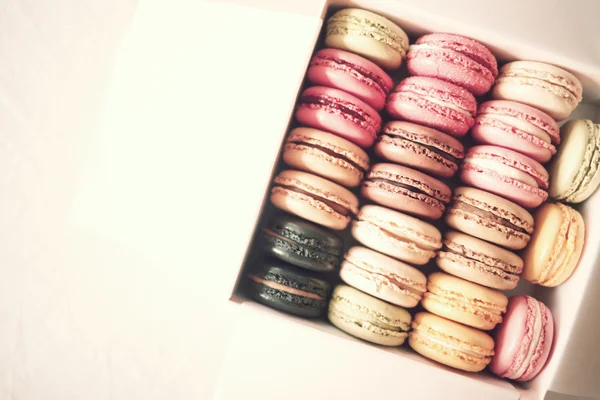 Macarons colorés vintage — Photo