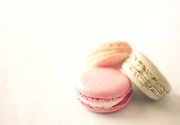 Jahrgang bunte Macarons — Stockfoto