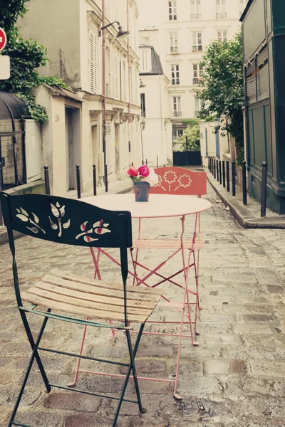 Café de rua parisiense — Fotografia de Stock