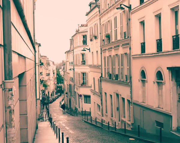 Straat in montmartre — Stockfoto