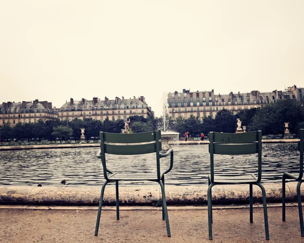 Ο Κήπος Tuileries λίμνη — Φωτογραφία Αρχείου