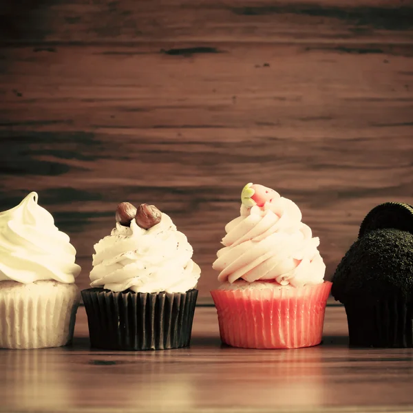 Jahrgangs-Cupcakes — Stockfoto