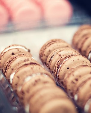 Macaroons zarif hediye kutusunda