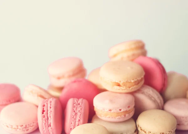 Kupie francuski Macaroons — Zdjęcie stockowe