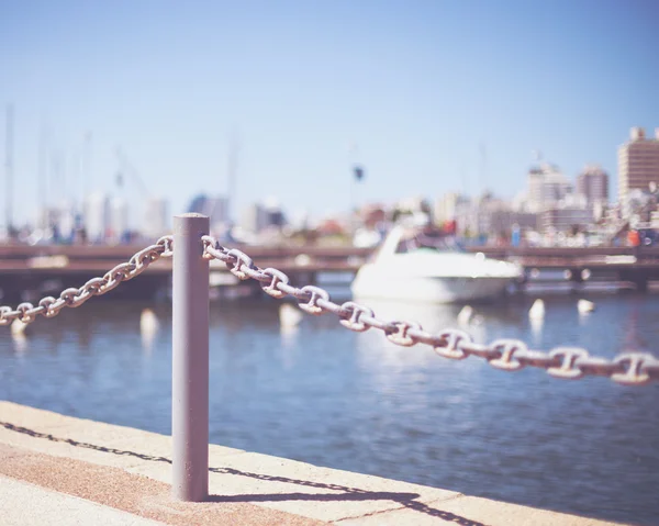 Zomer haven zicht — Stockfoto