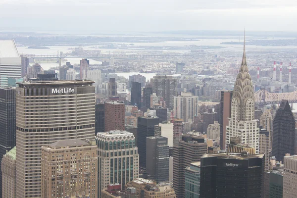 Construção de Metlife e Chrysler Building — Fotografia de Stock