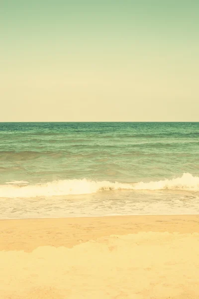 Retro plaj manzara — Stok fotoğraf