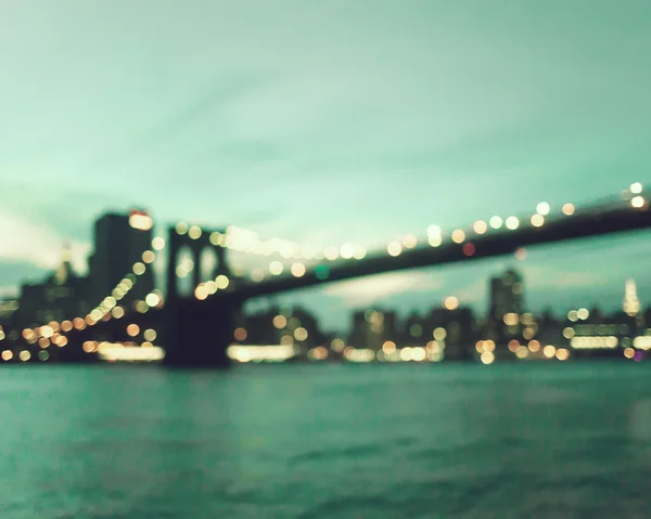 Brooklyn Bridge lights — Stock Photo, Image