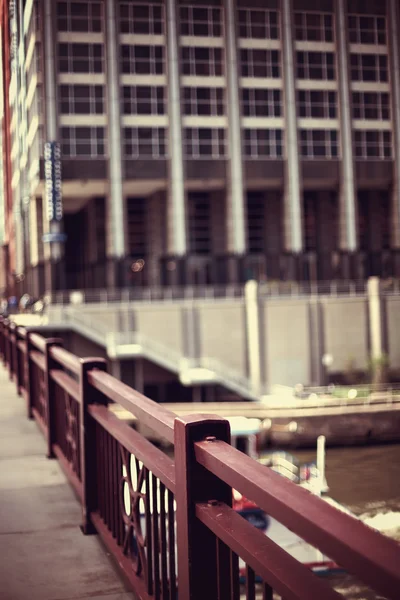 Ponte sul fiume Chicago — Foto Stock