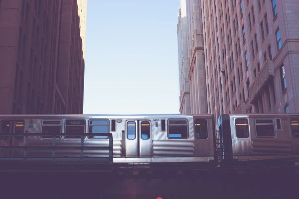 Chicago L trem — Fotografia de Stock