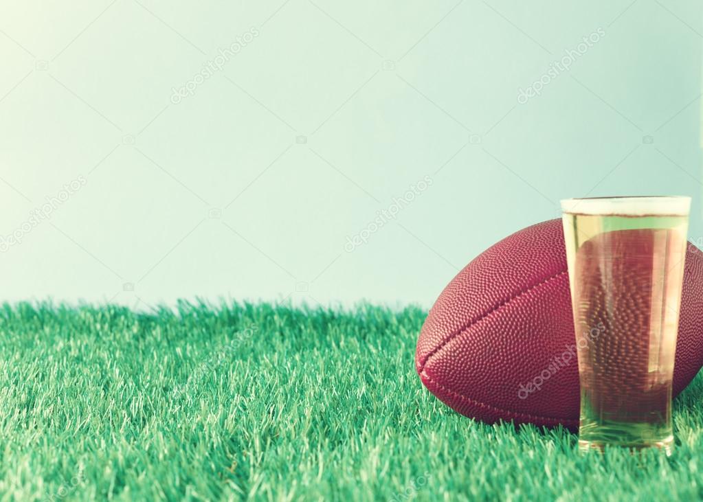 Football over grass