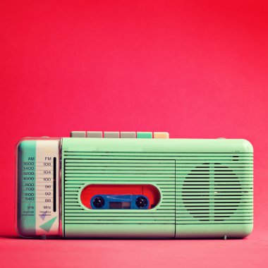 Retro turkuaz radyo