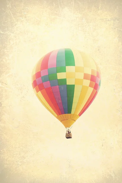 Textured hot air balloons in flight — Stock Photo, Image