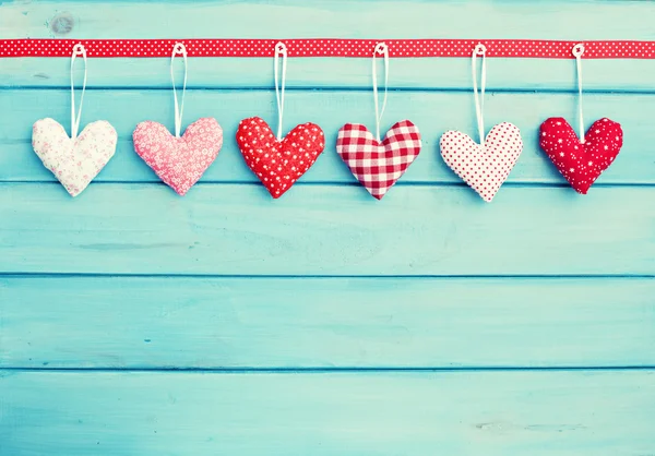 Different Hearts hanging — Stock Photo, Image