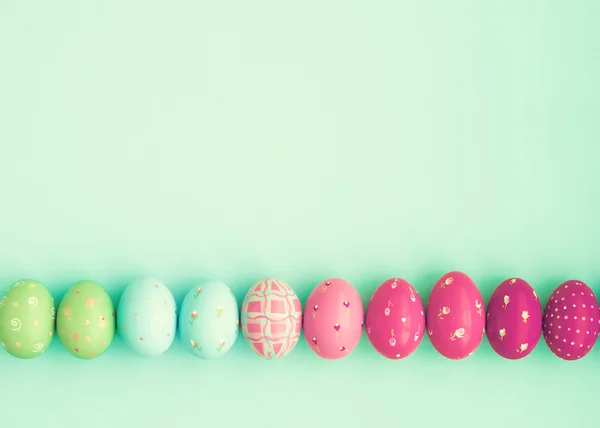 Ovos de Páscoa de cor doce — Fotografia de Stock