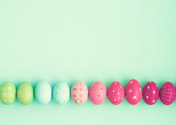 Candy color easter eggs — Stock Photo, Image