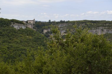Rocamadour kale vadinin diğer taraftan